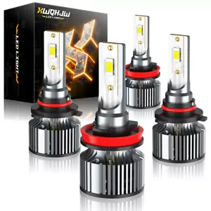 For Dodge Ram 1500 2500 3500 2009-2023 Xenon White LED Headlight Light Bulbs Kit - Picture 1 of 14