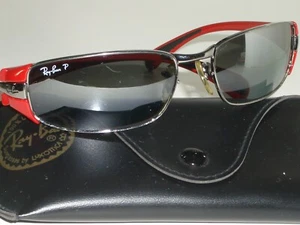 RAY-BAN RB3261 046/82 58[]17MM GRADIENT MIRROR SLEEK POLARIZED WRAPS SUNGLASSES - Picture 1 of 10