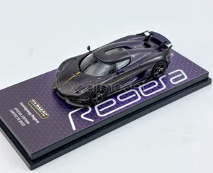 Asfalto Escala 1:64 Púrpura Carbono Regera Limited Deportes Diecast Metal Juguete Modelo - Imagen 1 de 9