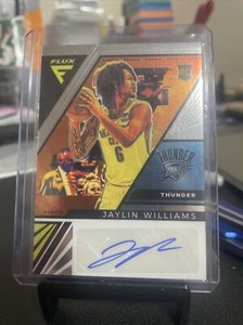 2022-23 Panini Flux JAYLIN WILLIAMS ROOKIE SIGNATURES #FRS-JYW RC ROOKIE THUNDER