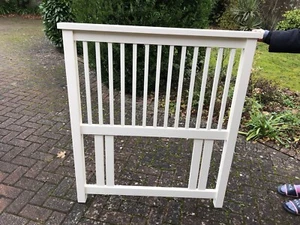 White Single Twin Bed Headboard Wood Great Condition 98cm Width/114 cm Height - Picture 1 of 2