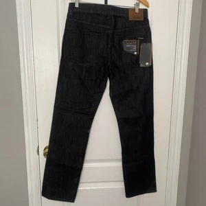 Volcom black slim straight leg jeans - Picture 1 of 7
