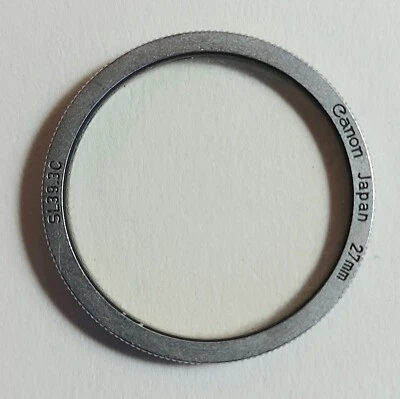 Canon Lens Filter 27mm SL393C (UV) Vintage Rangefinder 1960s Ultra Violet - Image 1 of 4