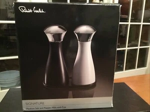 Robert Welch Signature Medium Salt & Pepper Mills with Tray 6.5” - Picture 1 of 16