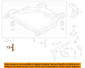 FORD OEM 05-19 Crown Victoria-Front Insulator Front Bolt W710714S439 - Picture 1 of 2