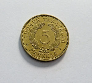 Finland Aluminum/Bronze 5 Markkaa 1936, KM 31 - Picture 1 of 2