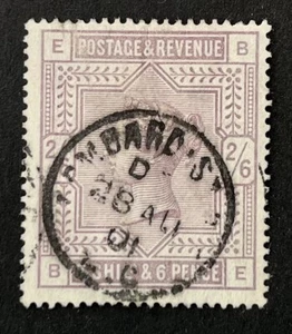 GB QV 1883-84 2/6 Lilac. SG178 Very Fine Used With Complete Single CDS Cancel. - Picture 1 of 2