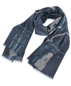 ETRO Stole NavyxGray(Total pattern) 2200522015218 - Picture 1 of 3