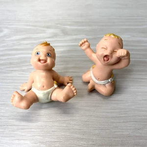 Lot  of 2 Vintage Galoob MAGIC DIAPER BABIES Figure LGT 1991 - Picture 1 of 6
