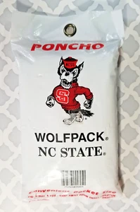 Poncho de lluvia nuevo North Carolina State Wolfpack Mascot NC State - Imagen 1 de 3