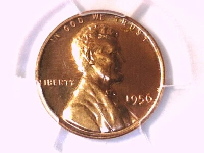1956 Proof Lincoln Wheat Cent Penny PCGS PR 68 RD 42497898 - Image 1 of 3