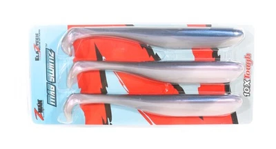 Zman Soft Lure Mag SwimZ 8 pulgadas paquete de 3 arenques traseros azules (8101) Foto 1 de 4