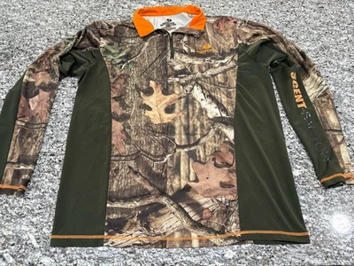 Mossy Oak Camo Men's Medium Break-Up Infinity 1/4 Zip Camouflage Hunting Shirt - Image 1 of 4