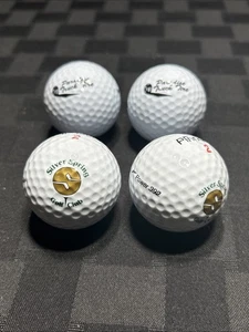 Golf Balls 2 Silver Springs Golf Club + 2 Molitor 3 Paradise Truck Tire Ball - Picture 1 of 12
