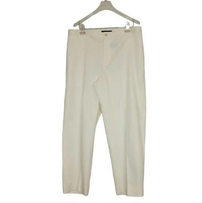 NUEVO Ralph Lauren Polo Golf Mezcla Algodón Pantalones Para Mujer Talla 12 Nuevo Con Etiquetas Marfil Foto 1 de 4