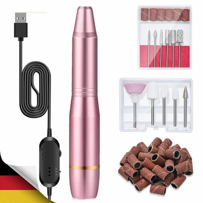 Elektrische Nagelfräser, Nagelfeile Pediküreset, Maniküre Set für Acrneylnägel - Bild 1 von 4