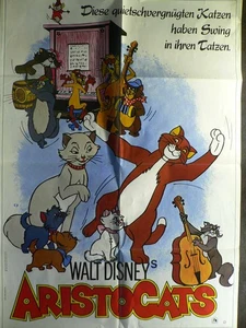 Aristocats - Walt Disney - Filmposter A1 84x60cm gefaltet (2) - Picture 1 of 1