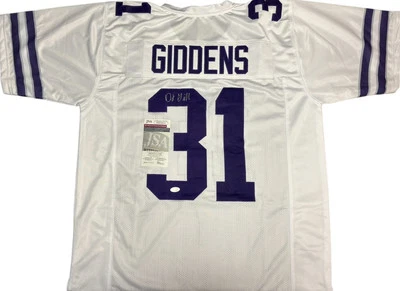 Kansas State Wildcats DJ Giddens Signed Custom Jersey JSA Certified - Image 1 of 2