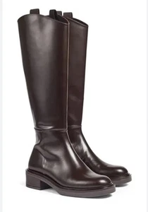 Neu mit Mängeln Damen LK BENNETT Chocolate Lauren Knie Reitstiefel Größe 7,5 - Bild 1 von 15