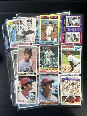 Lote de 18 tarjetas de béisbol Diff 1969-1984 Carl Yastrzemski Red Sox HOFer - la mayoría casi nuevas Foto 1 de 4