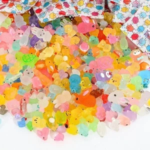 10-100Pcs Blind Bag Mini Luminous Animal Miniature Resin Model Surprise Mystery - Picture 1 of 19