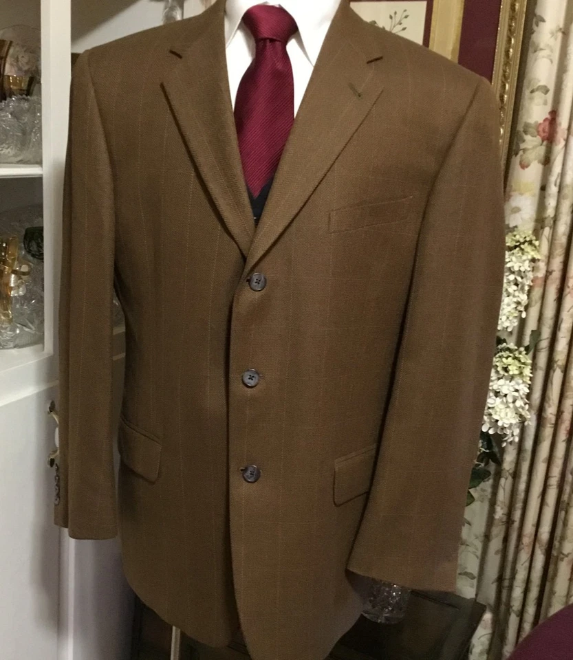 Nuevo Abrigo Chaqueta Deportivo Para Hombre Guapo Joseph Abboud Nordstrom EE. UU. Seda Necana 43R Foto 1 de 4