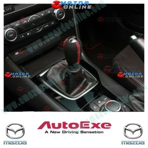 AutoExe Long Suede Red Stitch Shift Knob fits Mazda Manual Gear M10 x 1.25 - Bild 1 von 3
