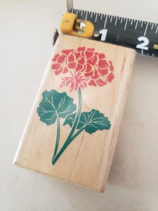 1992 Rubber Stampede Geranium Z328E rubber stamp - Picture 1 of 3