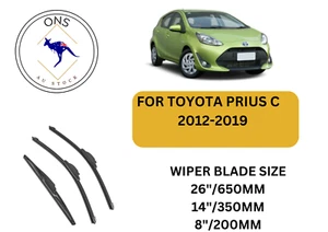 WIPER BLADES FOR TOYOTA PRIUS C 2012-2019 (NHP10) - Picture 1 of 4