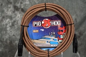 Pig Hog 20ft Tuscan Brown Woven XLR Mic Microphone Cable W/ FREE SHIPPING - Picture 1 of 1