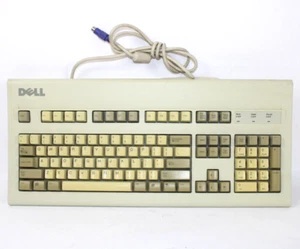 DELL AT101W Mechanical GYUM90SK Keyboard Alps Switches PS/2 Retro Working GUC - Picture 1 of 16