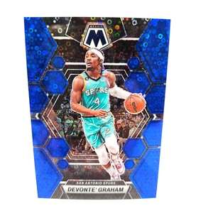 Devonte' Graham #50 2022-23 Mosaic #034/85 Blue FAST BREAK DISCO PRIZM Spurs - Picture 1 of 4