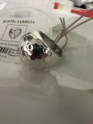 Anillo John Hardy Talla 7 Cúpula Martillado Plata de Ley 925 $425 VENTA AL POR MENOR Foto 1 de 4