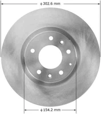 Disc Brake Rotor-Premium Brake Rotor Bendix PRT5883 fits 2004 Mazda RX-8 - Image 1 of 4