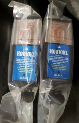 2 Kodak Easy Share Color Ink Cartridge G&G NP-K-00 10XL BLACK. FREE S&H! - Image 1 of 3