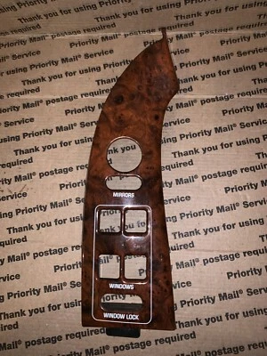 1997 - 2005 Buick Park Avenue Driver Master Switch Bezel Mirror Locks Wood Grain - Image 1 of 2