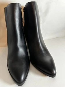 NIB Blondo Reese Women's Boots Black Leather Waterproof Size 9.5 Classy Party - Picture 1 of 13