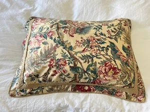 Ralph Lauren | Single Sham | Tangier Floral Jute Trim Standard Pillow Case - Picture 1 of 7