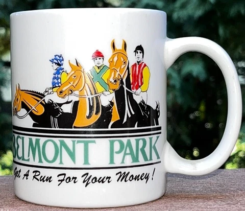 Ceramic Mug Horse Racing BELMONT TRACK STATE PARK GET A RUN FOR YOUR MONEY Cover