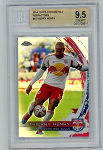 2014 Topps cromo MLS REFRACTORES THIERRY HENRY BGS 9,5 GEMAS COMO NUEVOS ¡NUEVA YORK NY! - Imagen 1 de 2