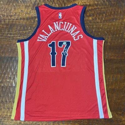 Jonas Valanciunas Signed New Orleans Pelicans Jersey JSA Coa Autographed - Image 1 of 4