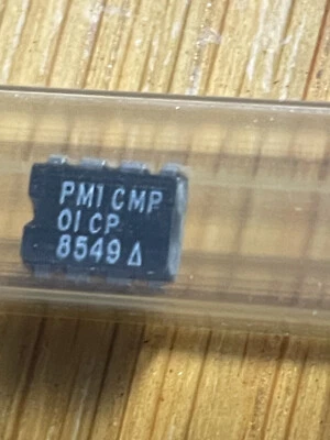 DOS (2) nuevos PMI CMP01CP - Comparador de voltaje único - Plástico DIP-8 Foto 1 de 2