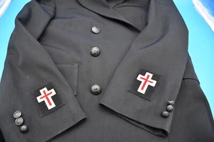 Regulation Sir Knight Templar Uniform Suit Double Breasted Coat Pants 42 Regular - Picture 1 of 19