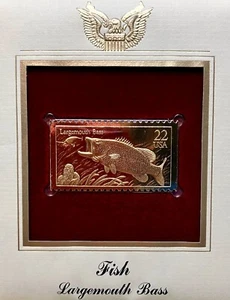 Golden Replicas United States Stamp - 1986 - Fish Largemouth Bass - Picture 1 of 3