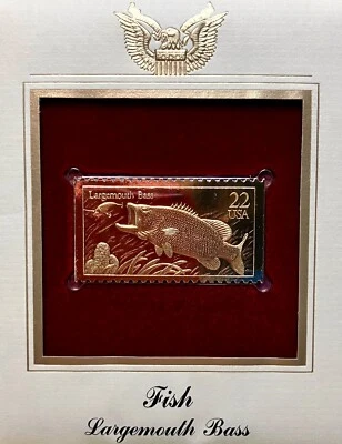 Golden Replicas United States Stamp - 1986 - Fish Largemouth Bass - Image 1 of 3