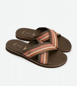 NIB call it spring MEN Tresore Strap Closure Flip Flops,Brown size 7.5 - Picture 1 of 7