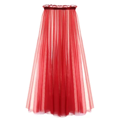 Lady Sheer Mesh Half Slips Skirt Extender Beach Cover Up Dance Party Chic Dress - Image 1 of 4