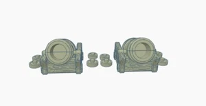 2 x Mörser 28 mm Blut & Plünderung und Frostgrave D&D Mordheim AOS Age of Sigmar - Bild 1 von 4