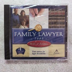NEU Family Lawyer Wills & Estates 2003 Broderbund PC CD ROM VERSIEGELT - Bild 1 von 2