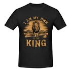 Lion King Motif Personalized Printed Men's Short Sleeve T-Shirt